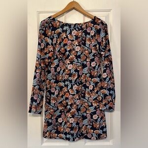 Halogen floral print mini dress, XS
